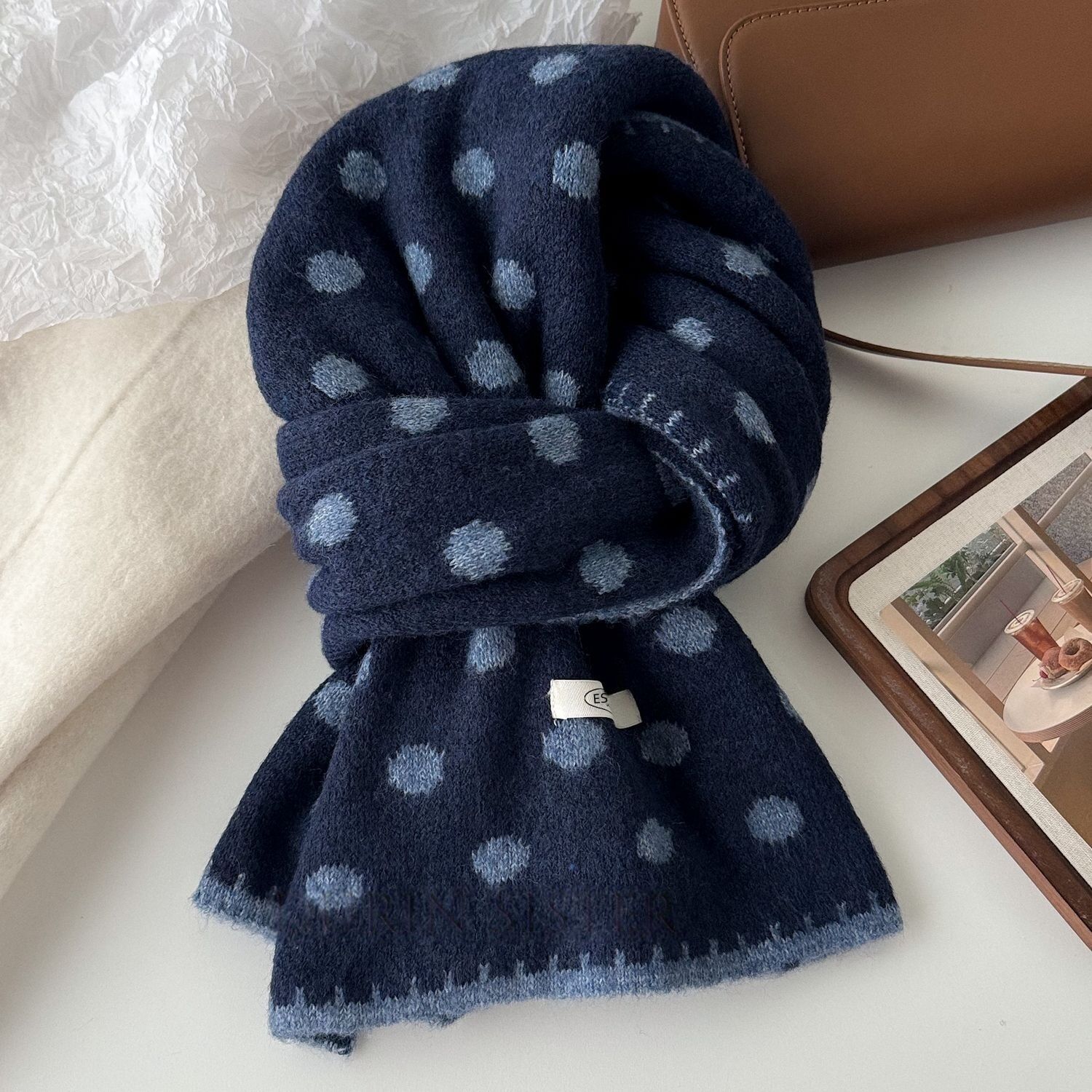 blu navy/160*18cm Immagine6