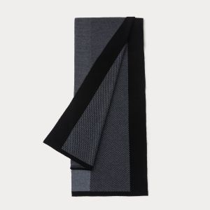 Simple Series Daily Plaid Mixed Color Polyester Men's Winter Scarves h5 