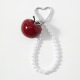 One Dark Red Keychain