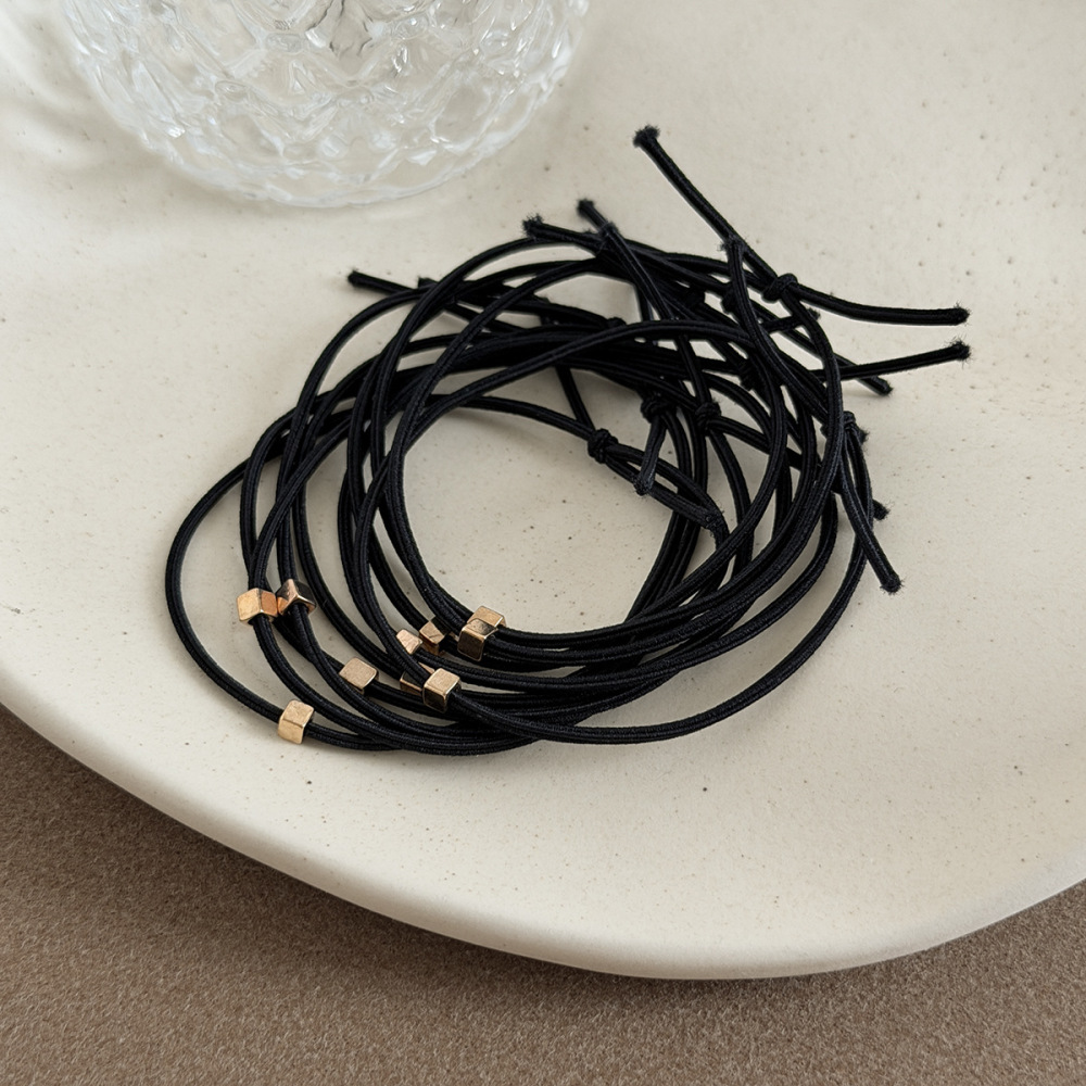 Simple Series Daily Geometric Shape Polyester Hair Ties Picture2