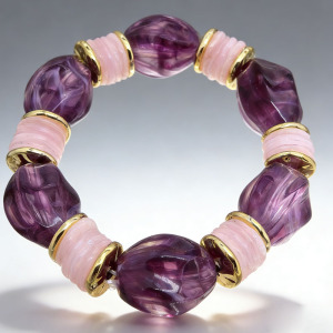 Beads Gradient Color Resin Women's Beaded Bracelets h5 