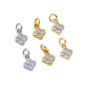 Simple Series Diy Clover Copper Gold Color Women's Pendants h5 Picture4