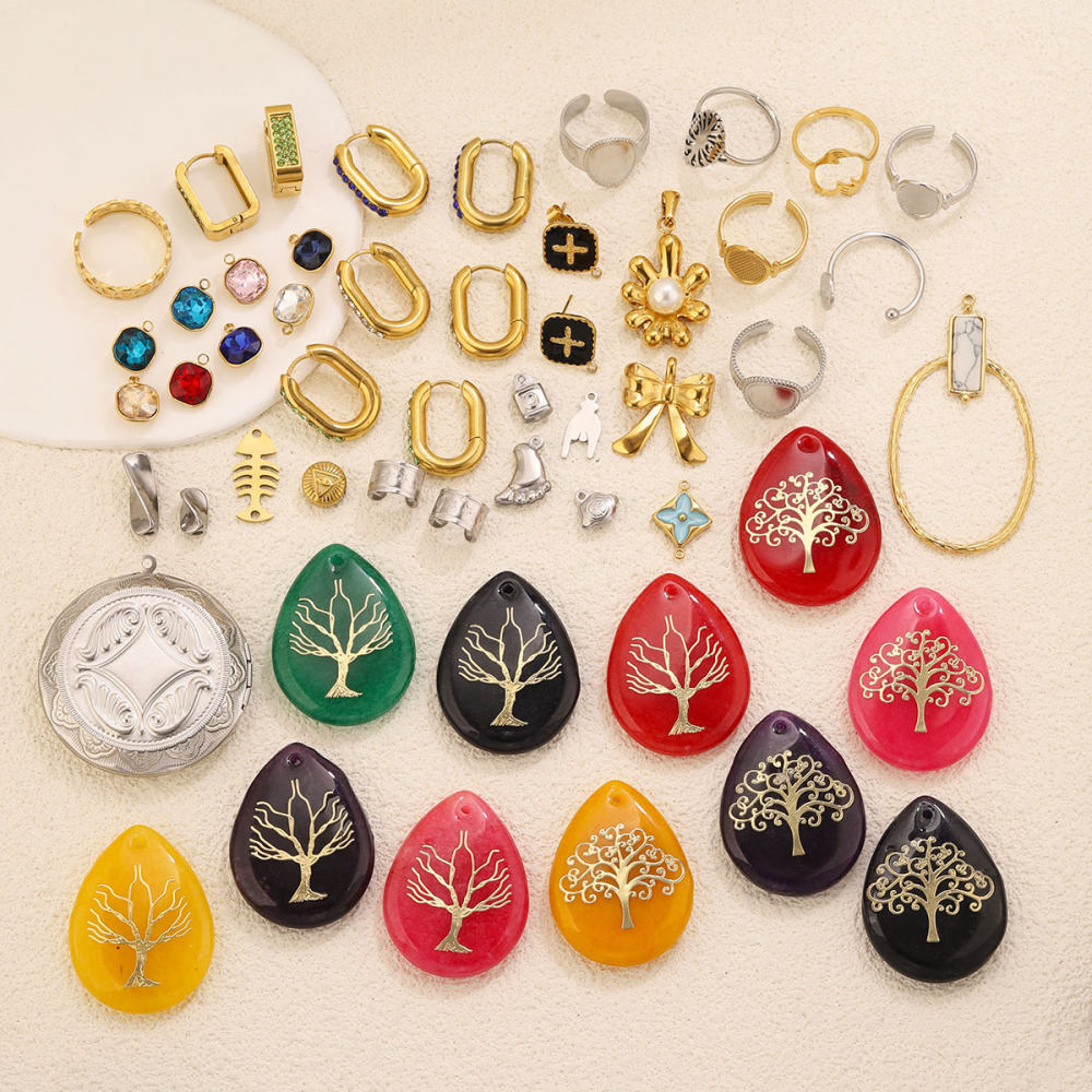 Simple Series Diy Irregular Shape Stainless Steel Waterproof Gold Color Women's Pendants h5Picture3