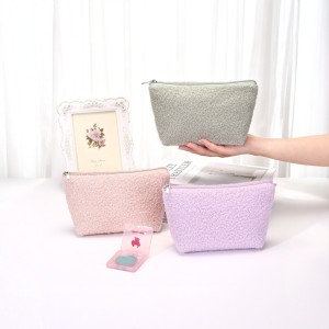 Simple Series Daily Solid Color Polyester Makeup Bags h5 Picture3