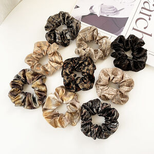 Classic Series Retro Mixed Color Gradient Color Polyester Scrunchies h5 Picture2