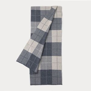 Simple Series Daily Plaid Mixed Color Polyester Men's Winter Scarves h5 Picture2