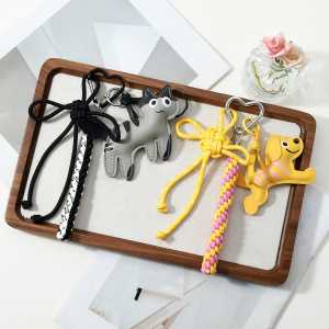 Simple Series Daily Animal Cartoon Woven Alloy Bag Charms h5 Picture3
