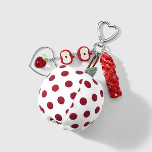 Llaveros De Aleación Con Forma De Corazón, Fruta Y Lunares De La Serie Simple Daily h5 Imagen5