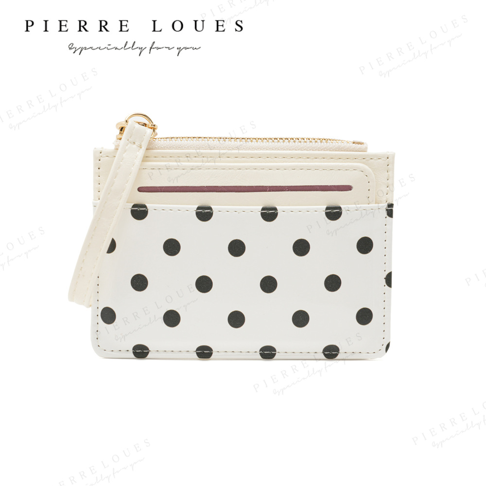Casual Style Printed Solid Color Polka Dots Pu Women's Square Bag Wallets & Card Holders 