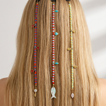 Romantic Series Bohemian Beads Mixed Color Sea Shells   Gold Color  Women's Hair Bands 2