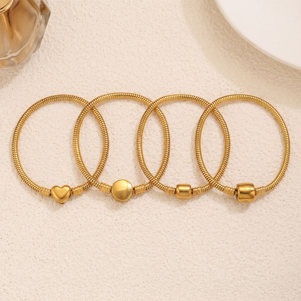 Simple Series Diy Heart Chain Stainless Steel Waterproof Gold Color Stringing Materials h5Picture3