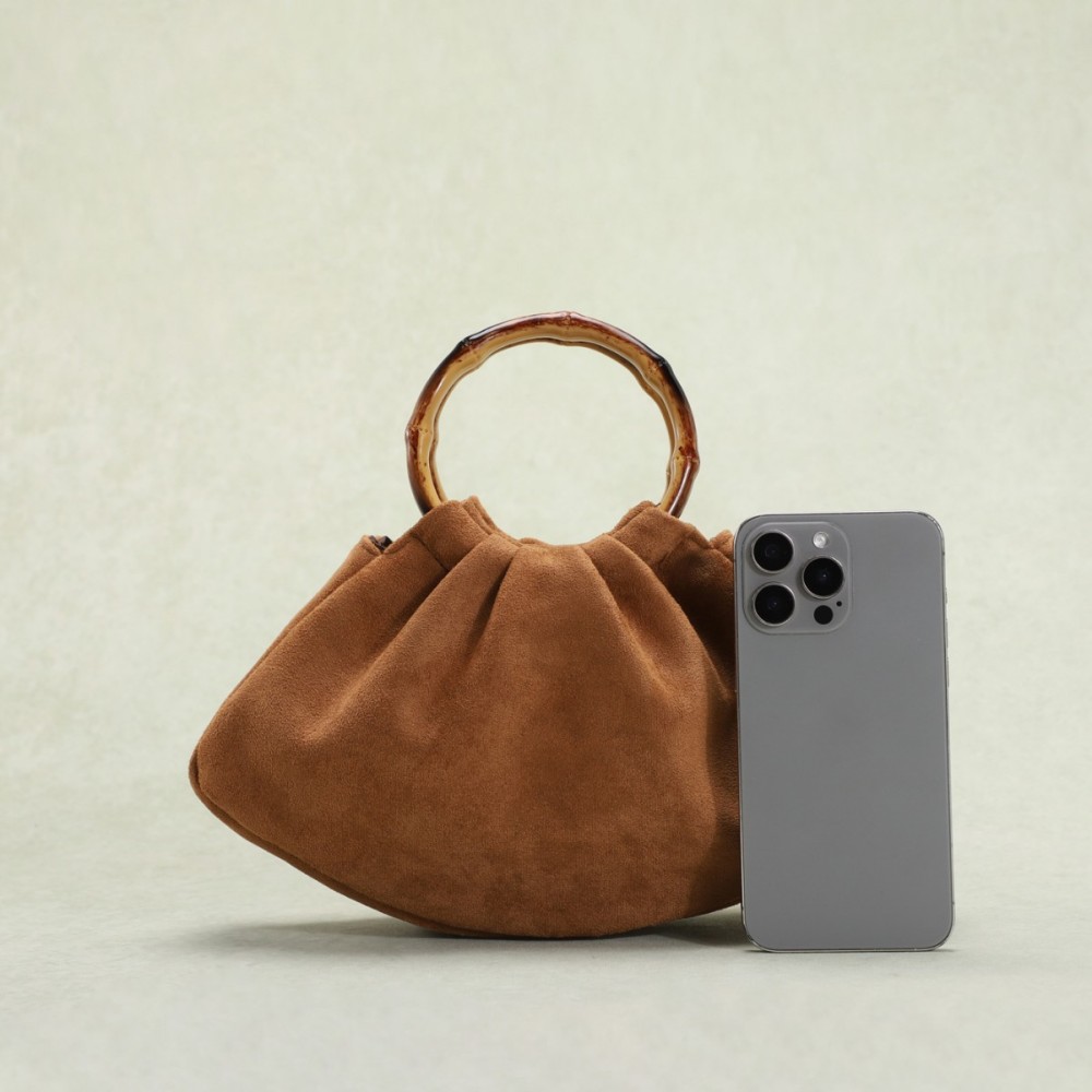 Evening Style Solid Color Suede Women's Pillow Handbags h5Picture3