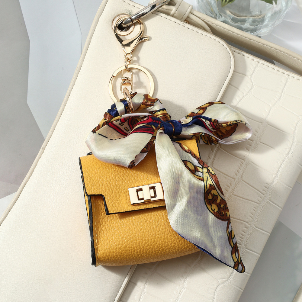 Simple Series Daily Bow Knot Solid Color Alloy Bag Charms Earphone Case h5Picture4