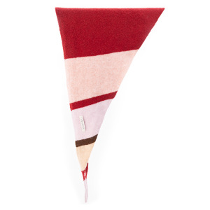 Simple Series Daily Stripe Mixed Color Wool Triangular Scarves h5 