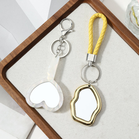 Simple Series Daily Irregular Shape Heart Acrylic Keychain 2
