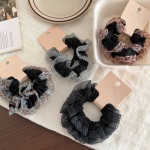 Simple Series Retro Leopard Print Polka Dots Fabric Scrunchies h5 Picture2