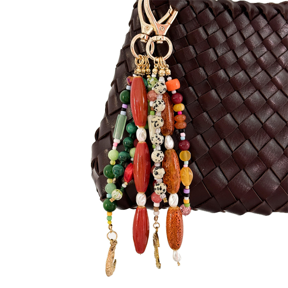 Simple Series Casual Sun Beads Mixed Color Moon Resin Bag Charms h5Picture3