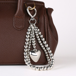 Simple Series Daily Heart Solid Color Beads Alloy Bag Charms h5 