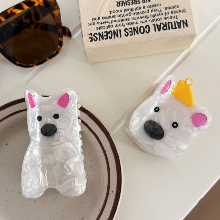 Garras de pelo de acetato de dibujos animados de animales lindos de la serie Simple
