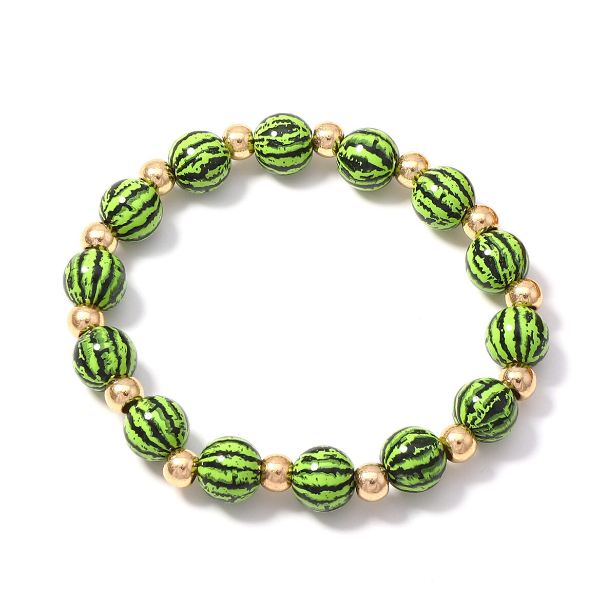Simple Series Retro Irregular Shape Beads Mixed Color Resin Women's Beaded Bracelets Picture4