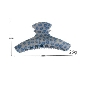 Simple Series Daily Solid Color Leopard Print Pvc Hair Claws h5 Picture5