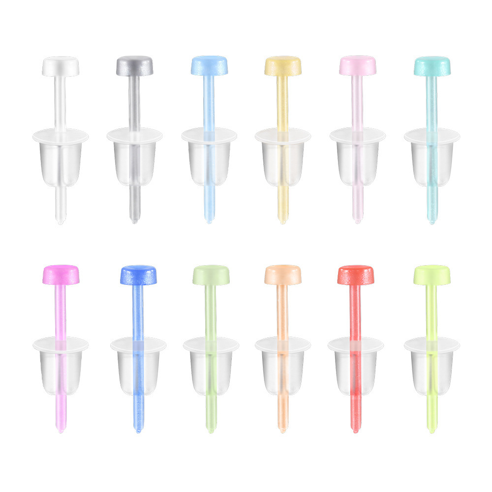 Simple Series Daily Solid Color Acrylic Women's Piercing Earrings 