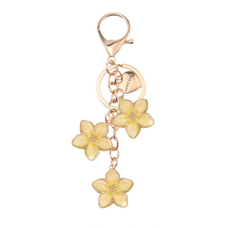 Portachiavi In Lega Con Cuore E Lettera &Quot;Sweet Flower&Quot; Della Serie Simple Series 2