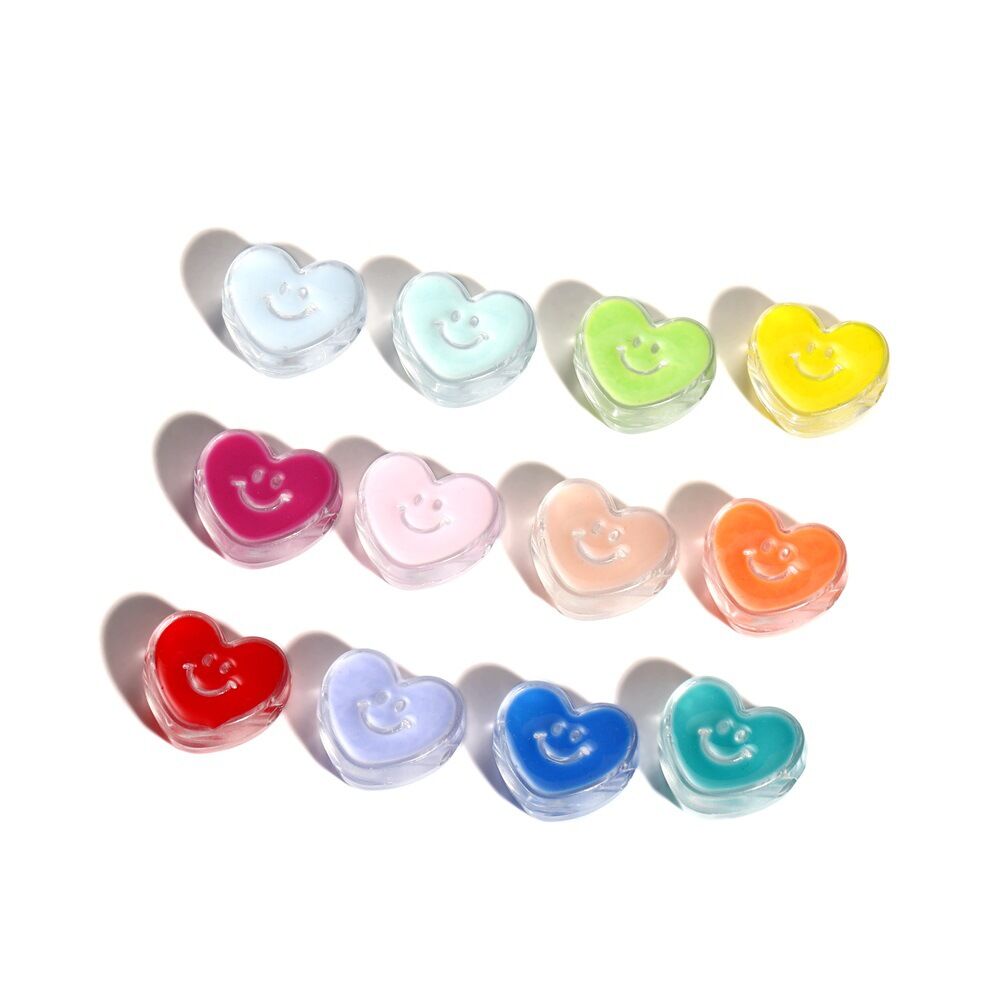 Romantic Series Diy Smiling Face Acrylic Beads