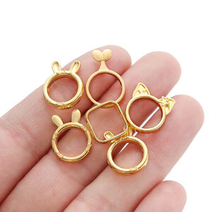 Simple Series Diy Irregular Shape Alloy Gold Color Links & Connectors h5 Picture3