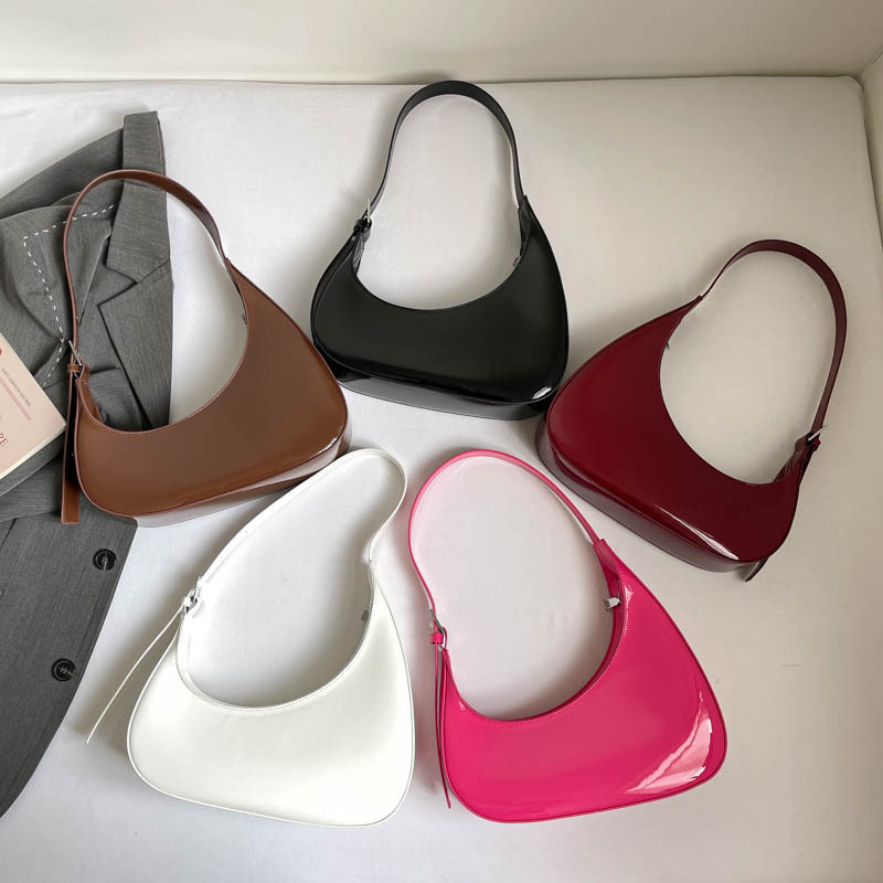 Casual Style None Solid Color Pu Women's Underarm Shoulder Bags h5Picture3