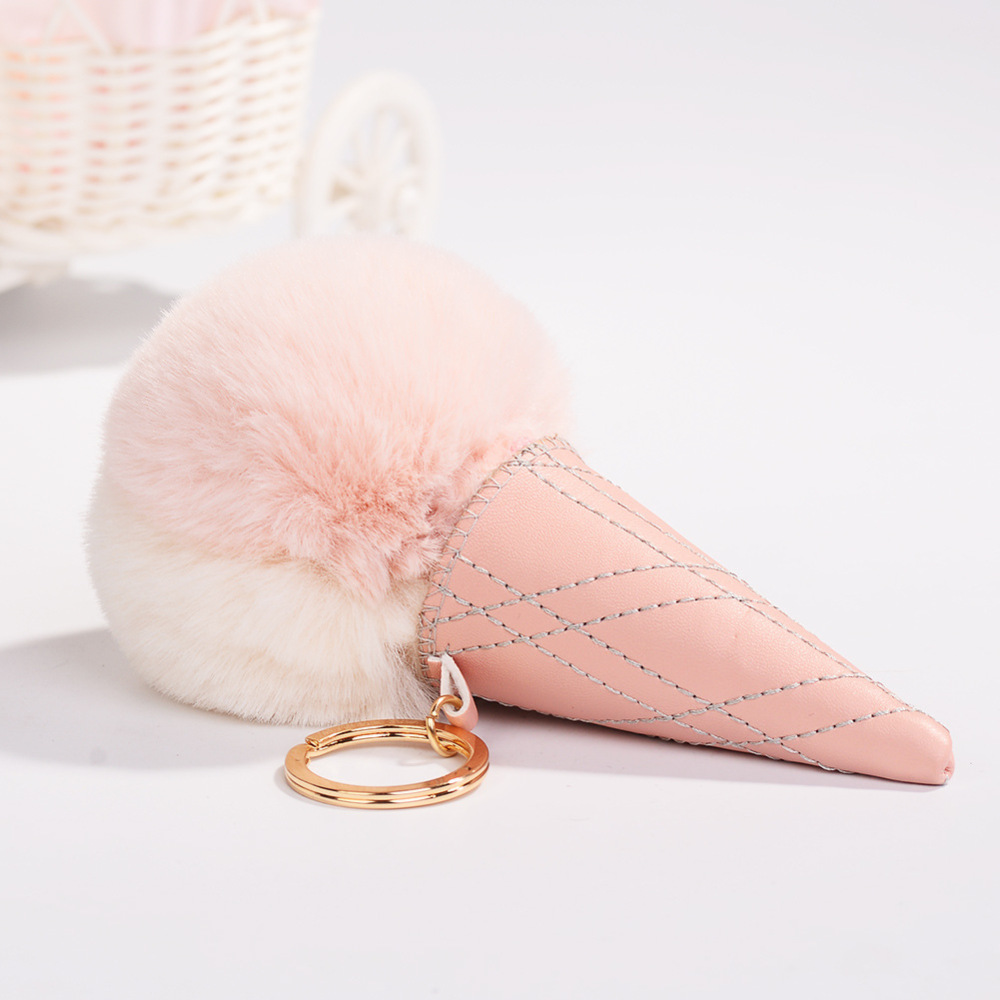 Simple Series Sweet Food Imitation Fur Keychain 