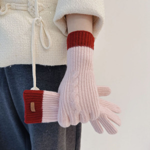 Simple Series Daily Mixed Color Wool Polyester Blend Gloves h5 