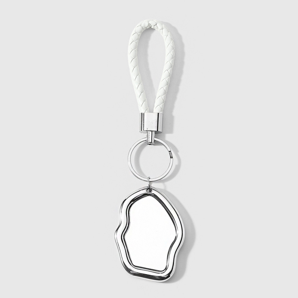 Simple Series Daily Irregular Shape Solid Color Acrylic Keychain 