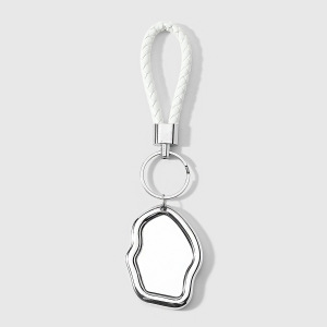 Simple Series Daily Irregular Shape Solid Color Acrylic Keychain h5 