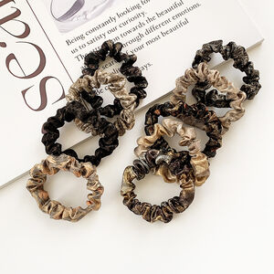 Classic Series Retro Mixed Color Gradient Color Polyester Scrunchies h5 Picture3