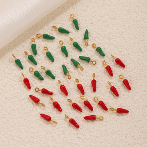 Simple Series Diy Chili Stainless Steel Waterproof   Gold Color  Women's Pendants h5 Picture3
