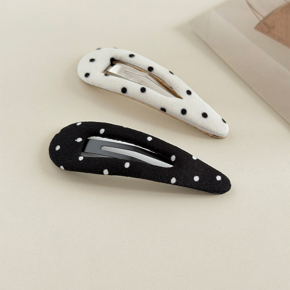 Simple Series Daily Polka Dots Fabric Hair Clips Picture3