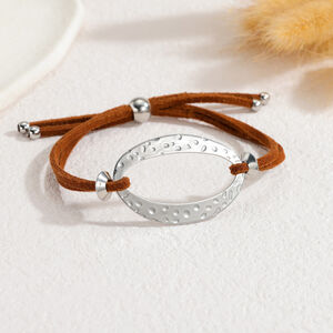 Simple Series Retro Unregelmäßige Form Edelstahl Wasserdicht Goldfarben Geflochtene Damenarmbänder h5