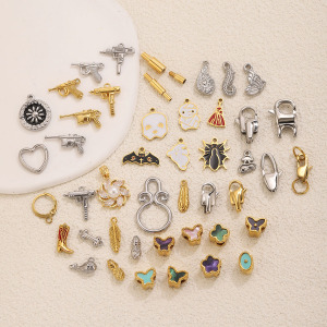 Simple Series Diy Irregular Shape Stainless Steel Waterproof Gold Color Links & Connectors h5 Picture3