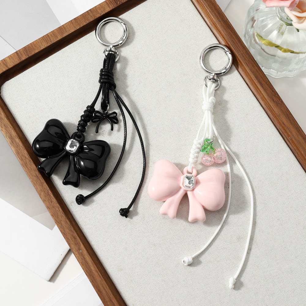 Simple Series Daily Fruit Bow Knot Solid Color Alloy Bag Charms Picture4
