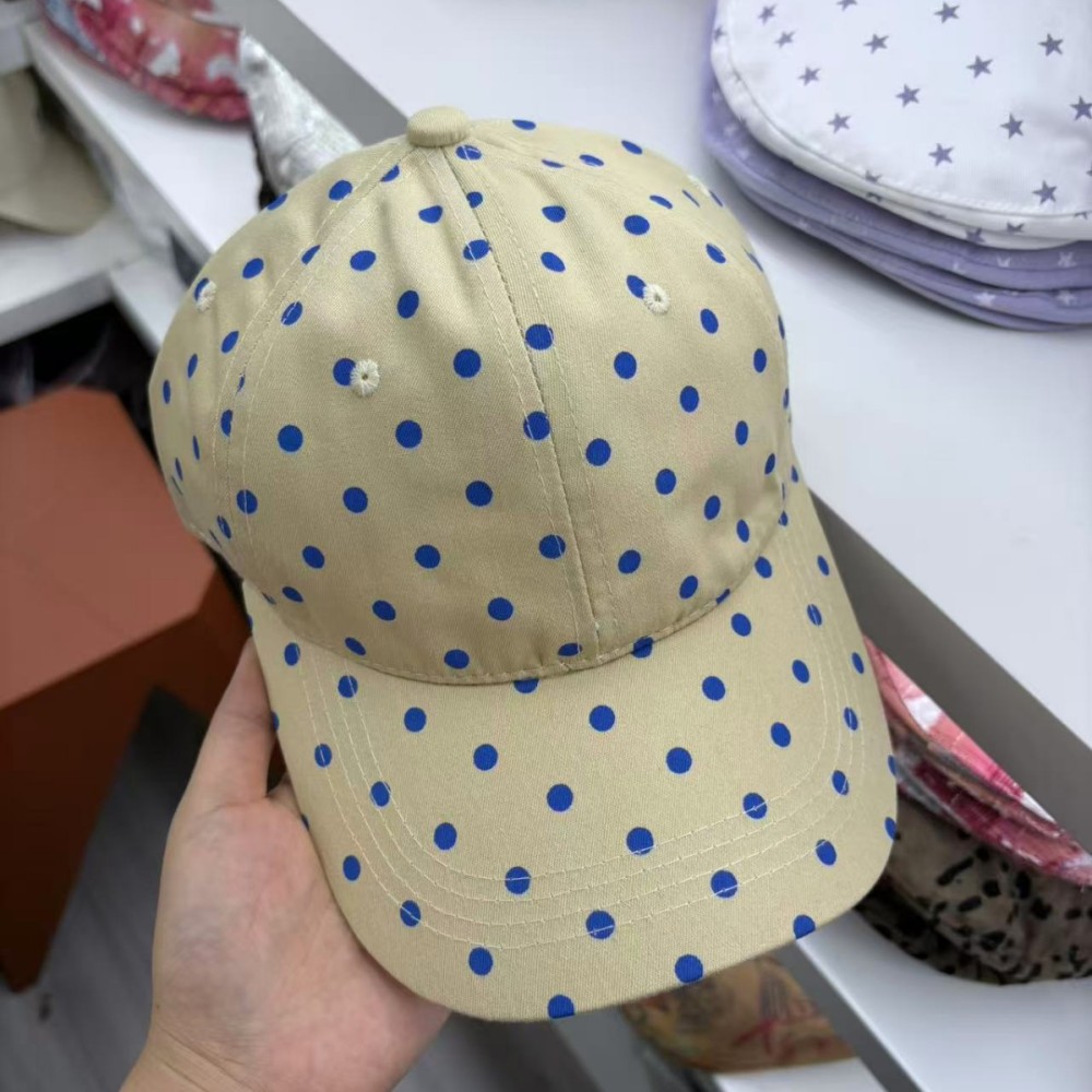 Simple Series Daily Polka Dots Cotton Baseball Cap