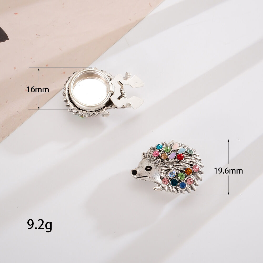 Luxurious Series Cute Animal Cartoon Mixed Color Alloy Rhinestone Cufflinks
