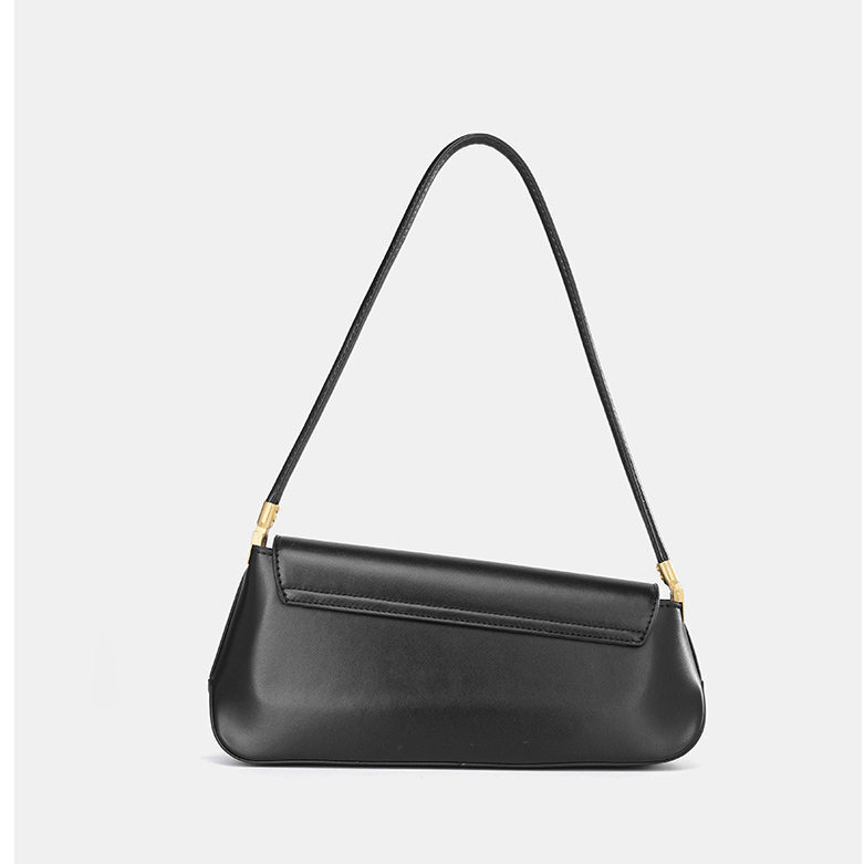 Casual Style Metal Hardware Irregular Shape Solid Color Pu Women's Underarm Shoulder Bags Picture4
