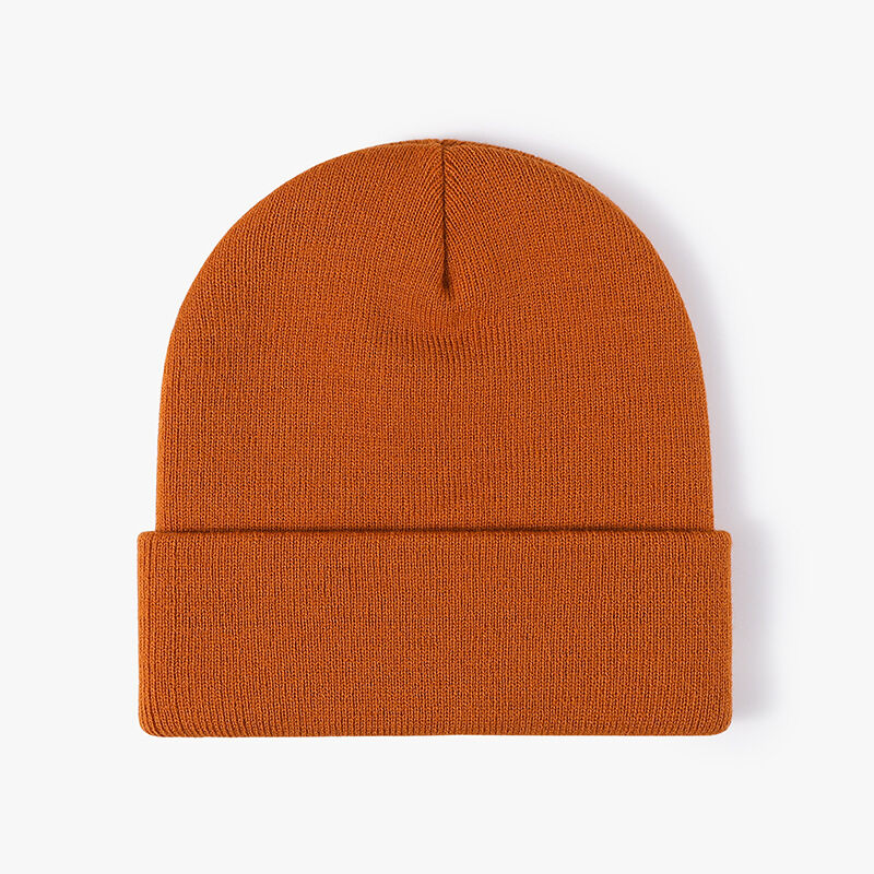 Simple Solid Color Polyester Women's Knitted Beanie