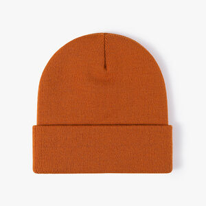 Simple Solid Color Polyester Women's Knitted Beanie h5