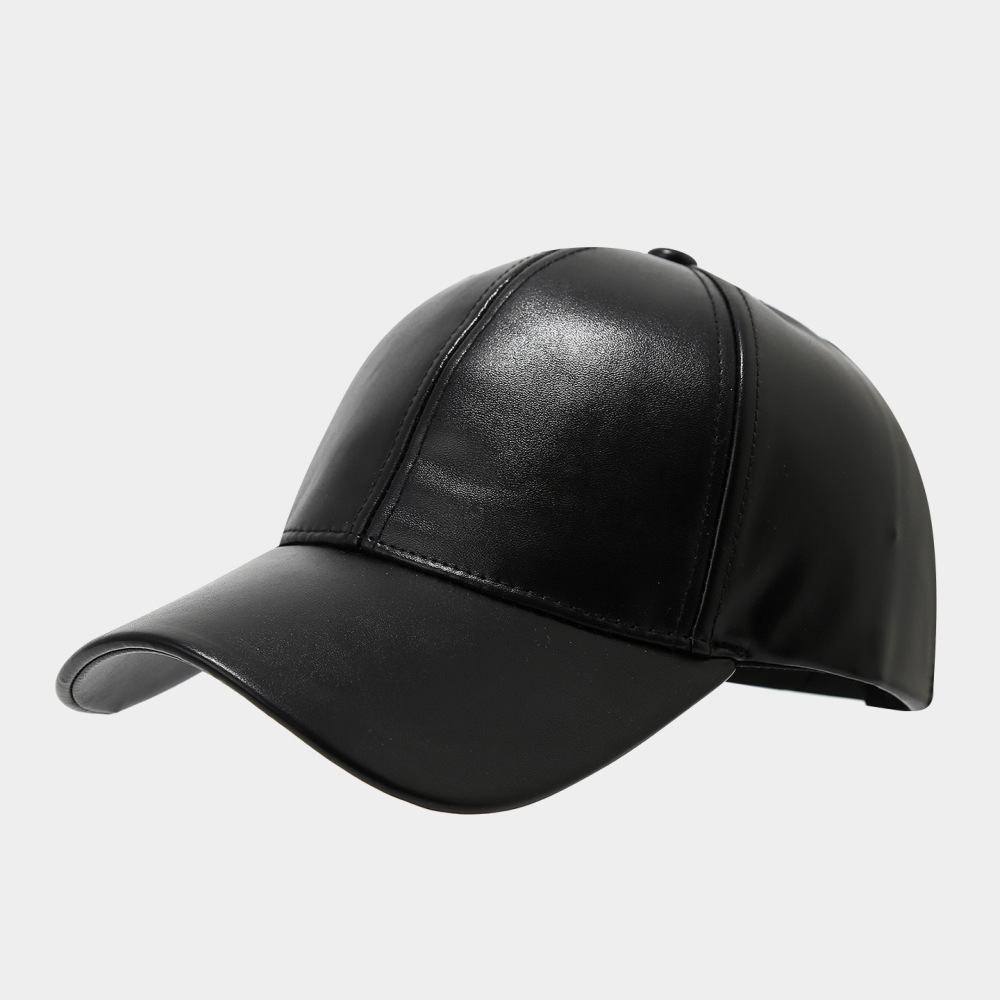 Simple Series Daily Solid Color Pu Unisex Baseball Cap