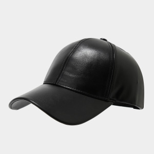 Simple Series Daily Solid Color Pu Unisex Baseball Cap h5