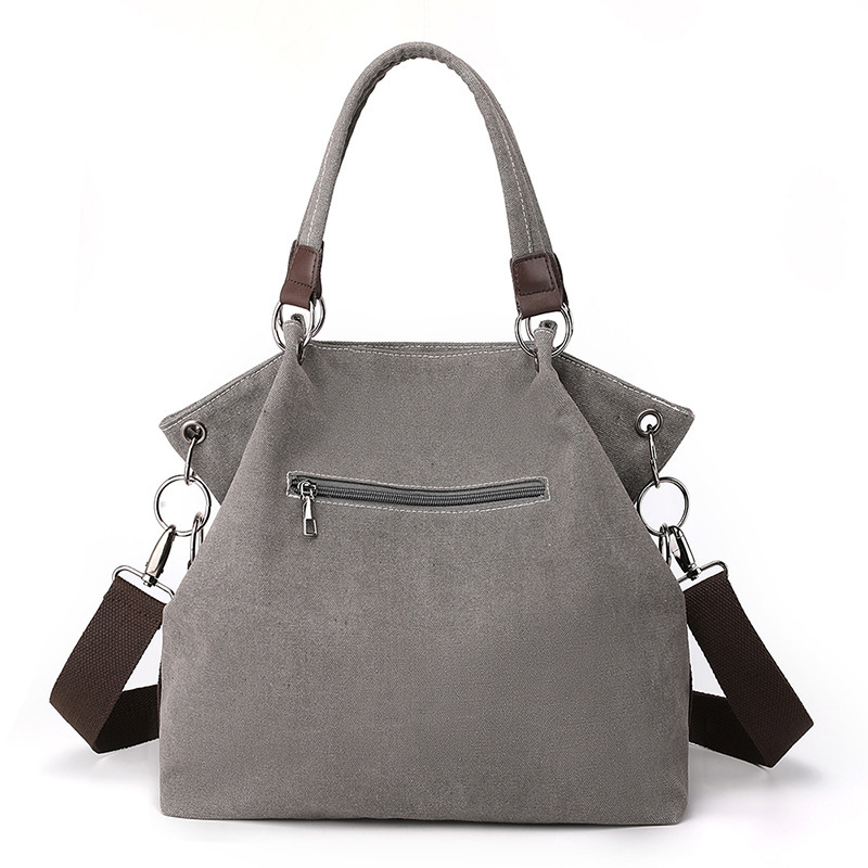 Casual Style Patchwork Patchwork Plaid Mixed Color Canvas Women's Square Shoulder Bags h5Picture3