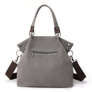 Casual Style Patchwork Patchwork Plaid Mixed Color Canvas Women's Square Shoulder Bags h5 Picture3
