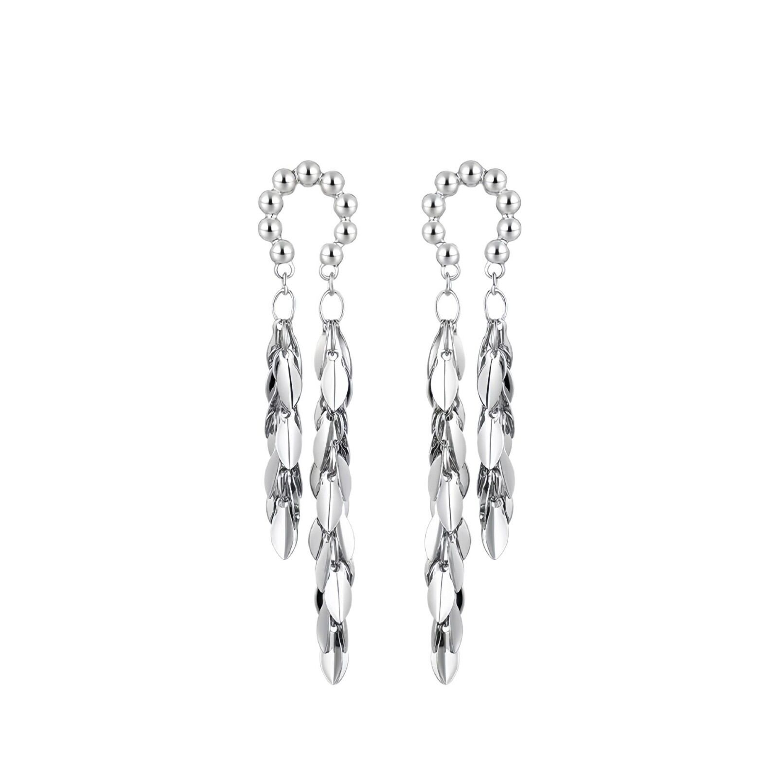Eenvoudige Serie Elegante Oorbellen Met Onregelmatige, Geometrische Vorm, Koperkleurig Design Voor Dames. h5 Afbeelding2